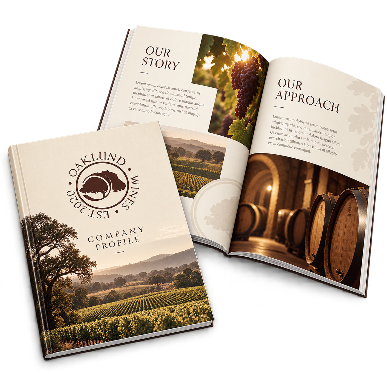 Oaklund Wines: Editorial company profile for a wine estate.